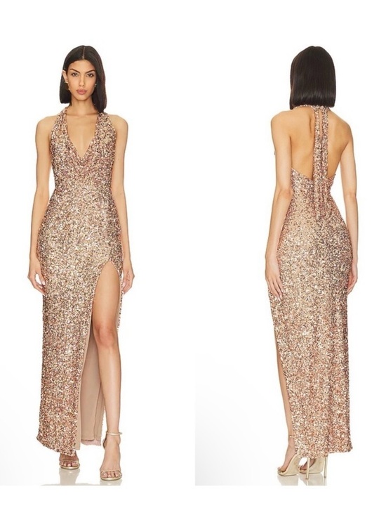 Nookie Dresses & Skirts - Nookie Luma Gown in Rose Gold Size XS